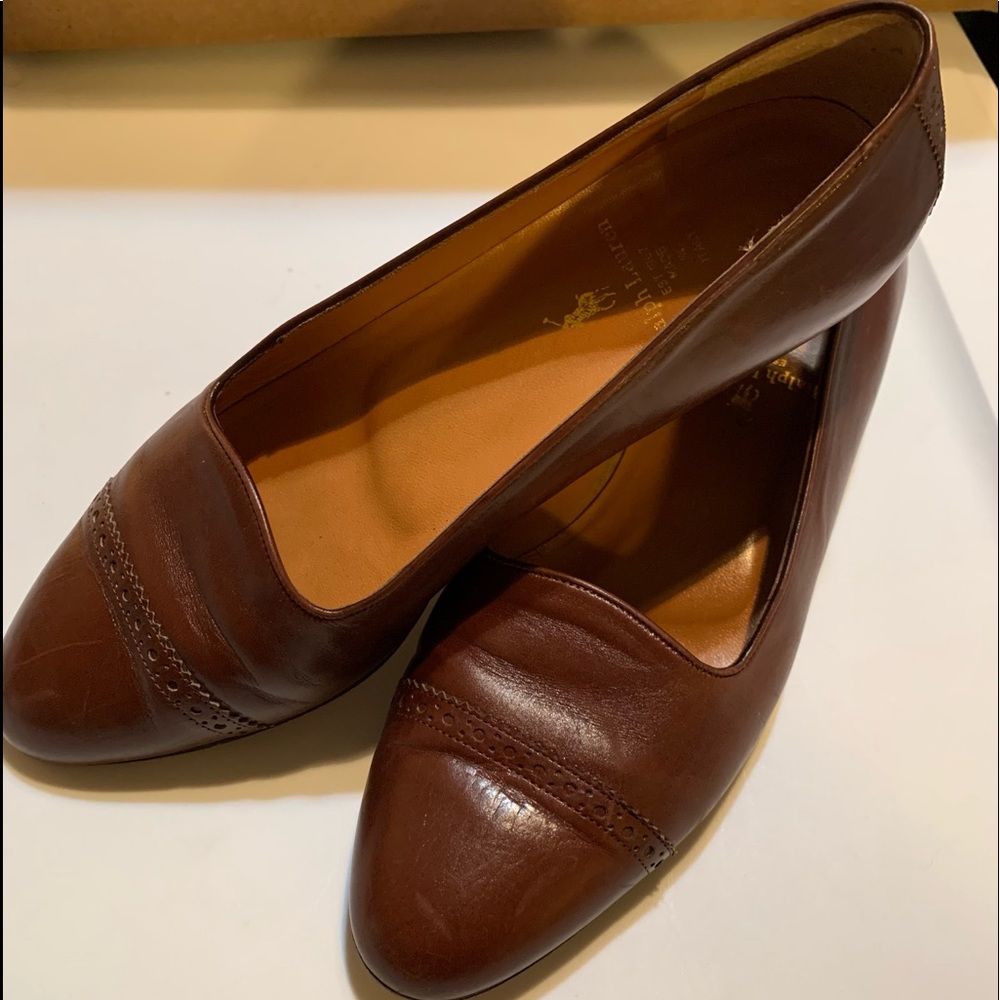 Ralph Lauren leather flats